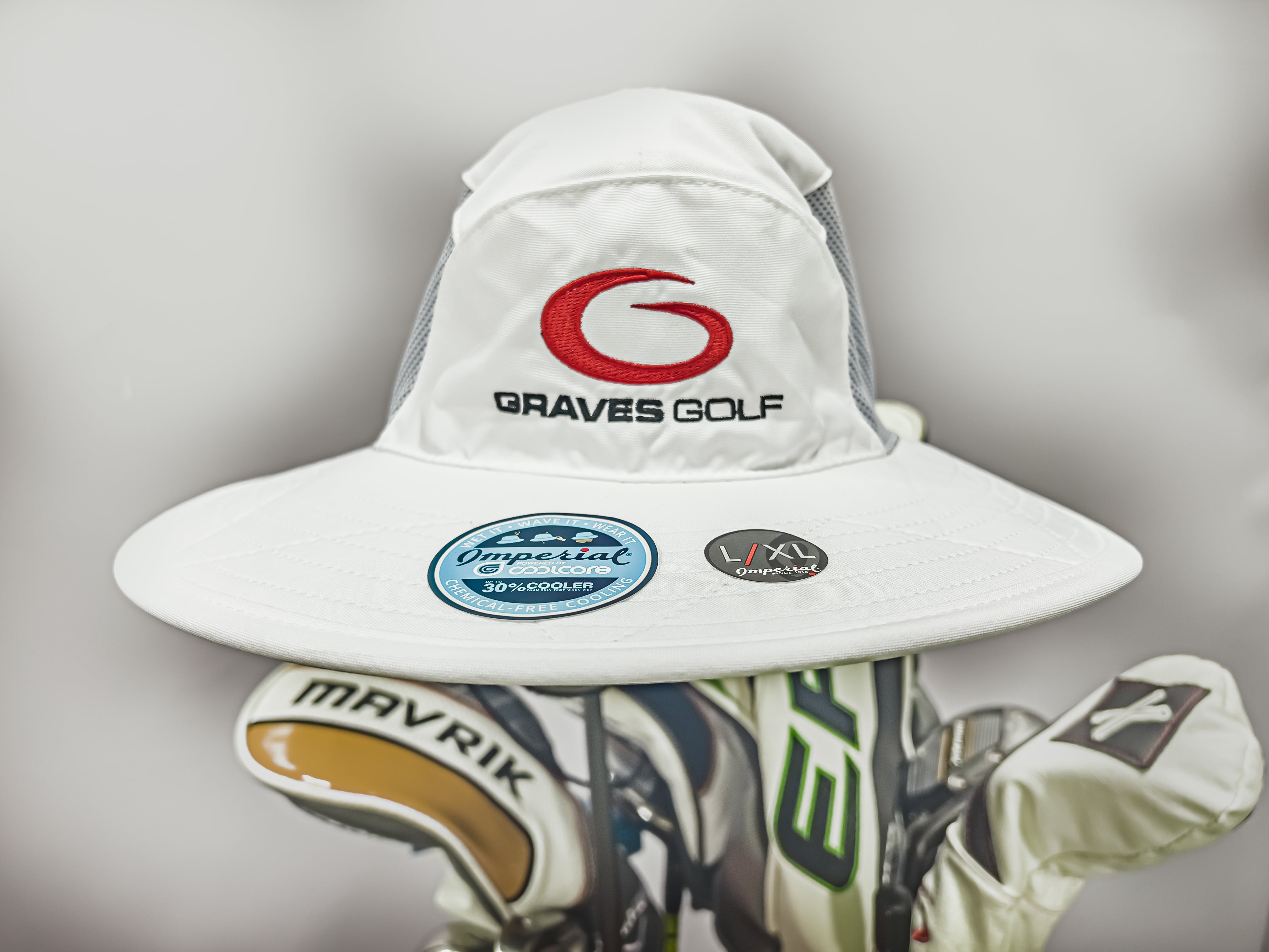 Coolcore Sun Hat by Imperial – Single Plane - Graves Golf
