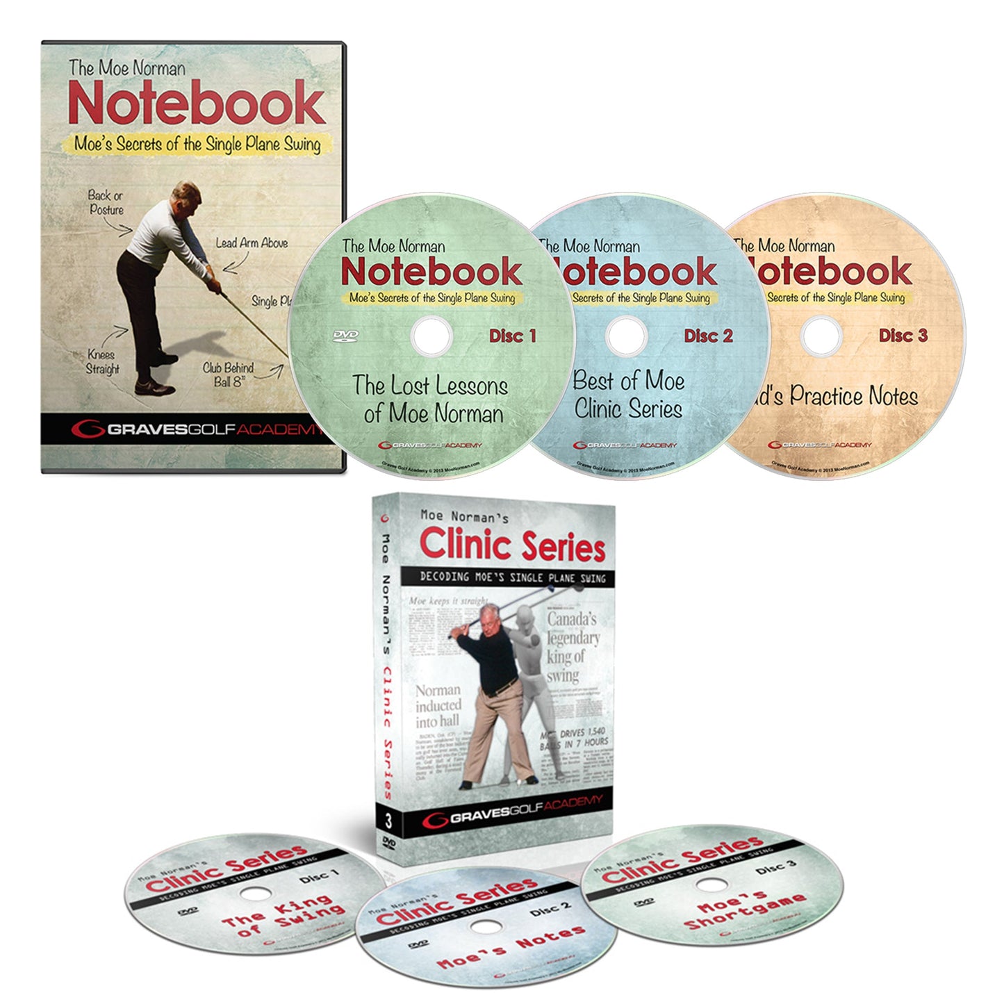 BUNDLE: Notebook & Clinic Series DVD's